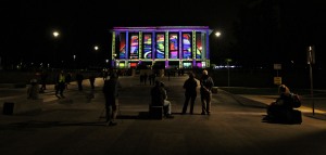 The Enlighten Festival is held in the Parliamentary Triangle in early March and is simply spectacular. This photo is of the National Library all lit up. 
