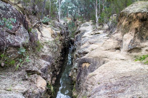 Granite race (where the granite is cut to divert the water to the mining claims)